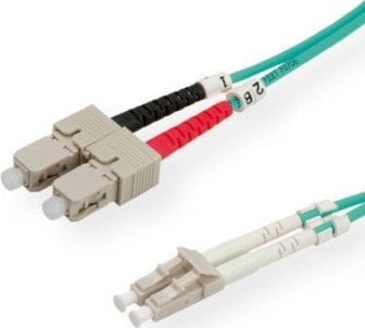 Value VALUE FO Cable 50/125µ. OM3. LC/SC. Aqua. 0.5m