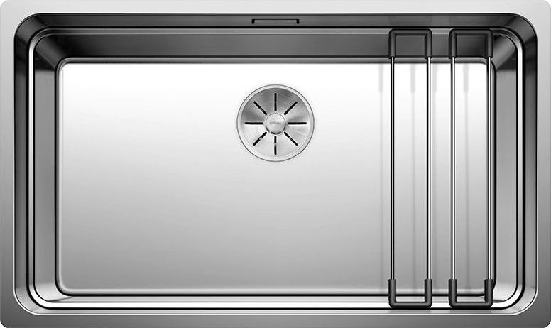 Zlewozmywak Blanco Etagon 700-U stal polerowana z korkiem InFino, szyny (525891)