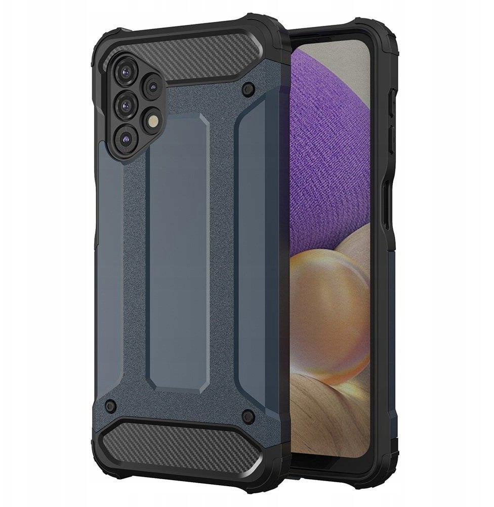 Hybrid Armor pancerne hybrydowe etui pokrowiec Samsung Galaxy A73 niebieski