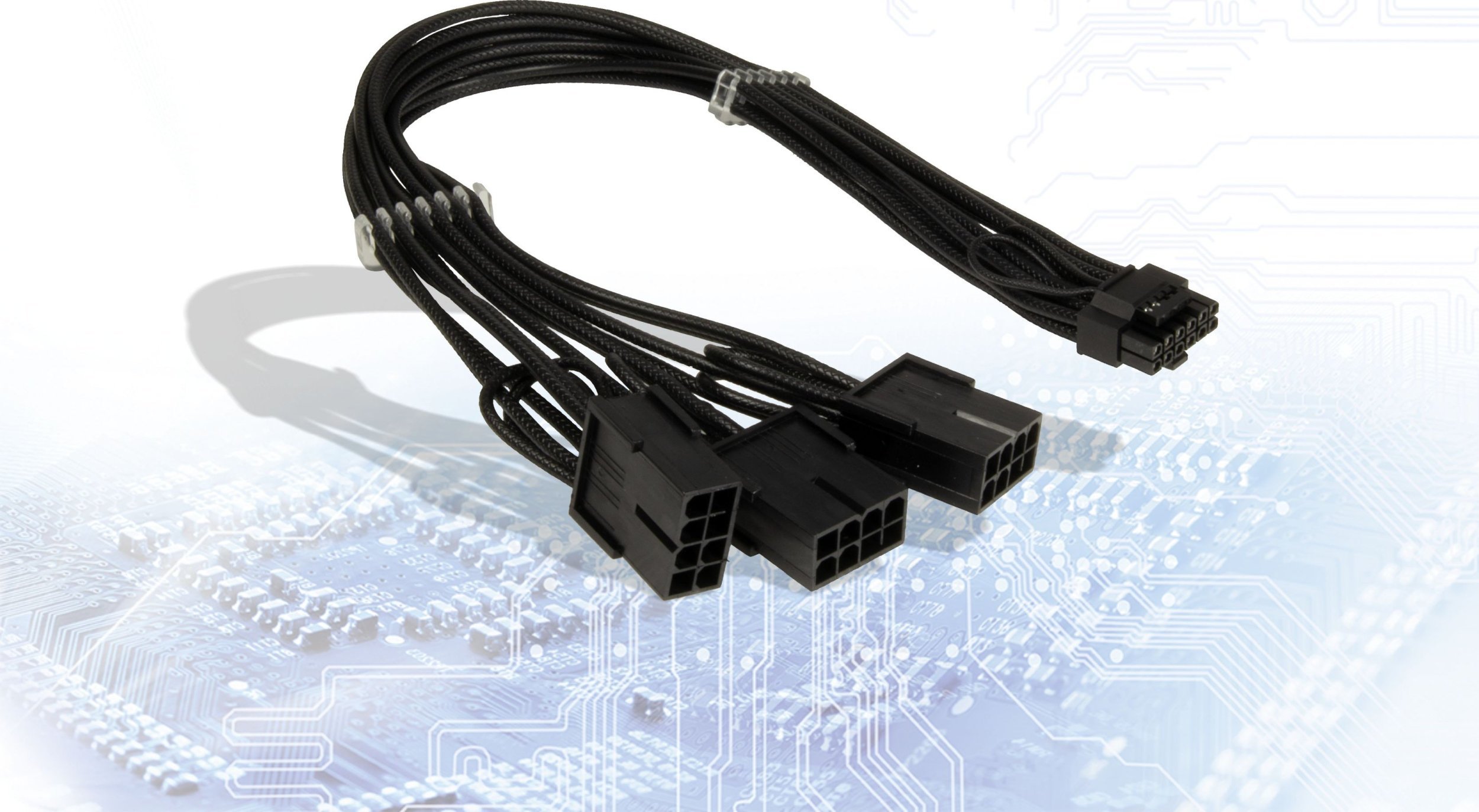 Adapter AV Inter-Tech Inter-Tech Adapter GPU-02 (12pin) auf 3x8pin PCIe, 34cm