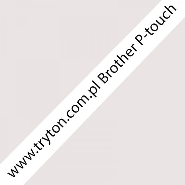 Taśma Brother 18mm czarny na białym nielaminowana (TZeN241)