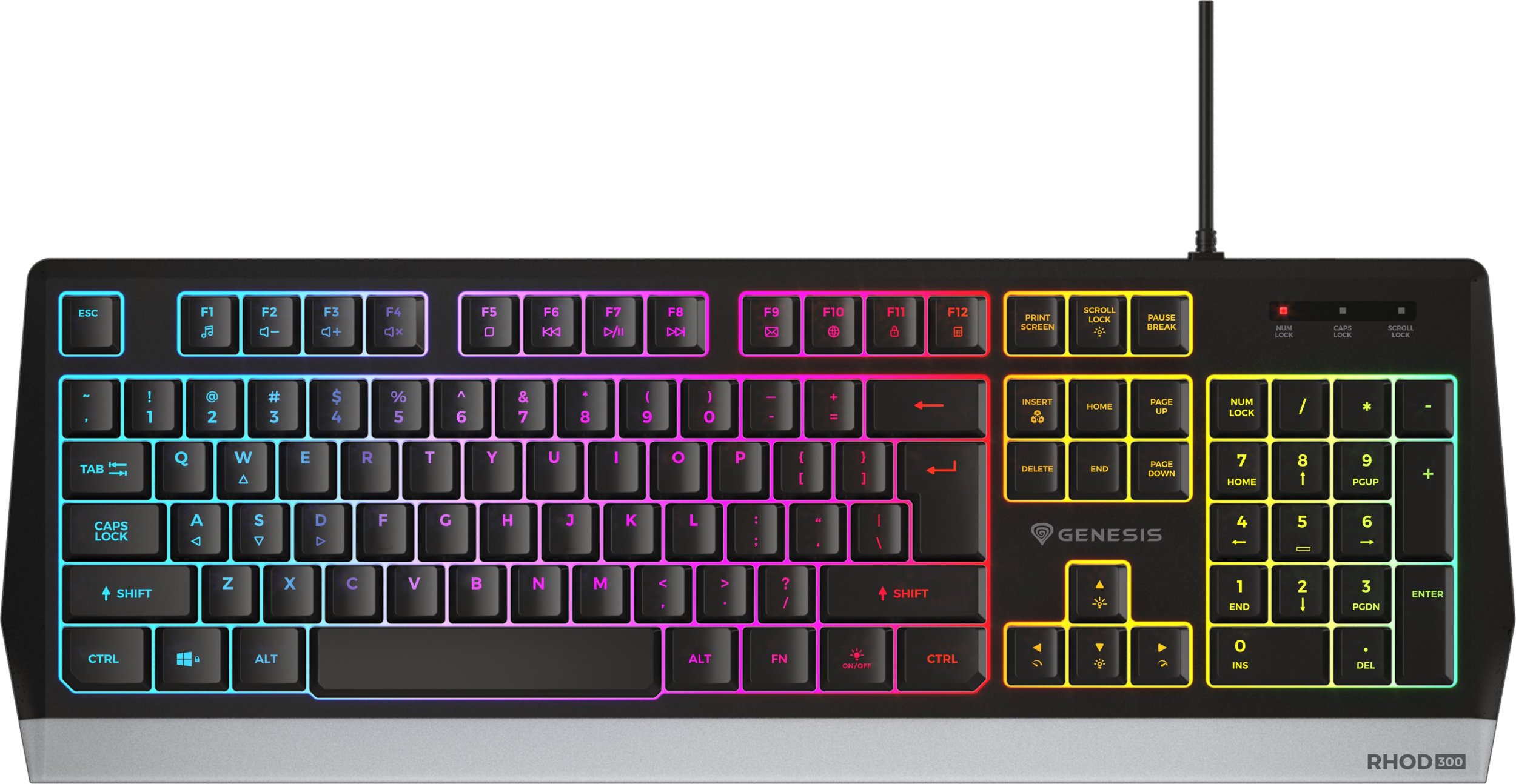 Klawiatura Genesis Rhod 300 RGB (NKG-1528)