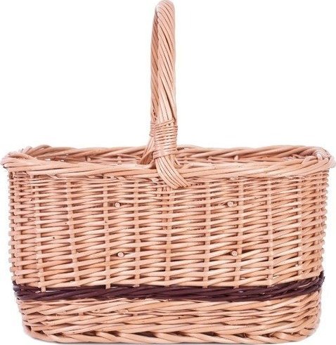WickerPL Wiklinowy Kosz na 6 Butelek 41x29 H20/24 cm
