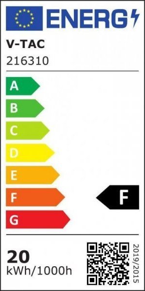 Świetlówka V-TAC Tuba Świetlówka LED T8 V-TAC 20W 150cm z starterem VT-1577 6500K 2100lm 3 Lata Gwarancji