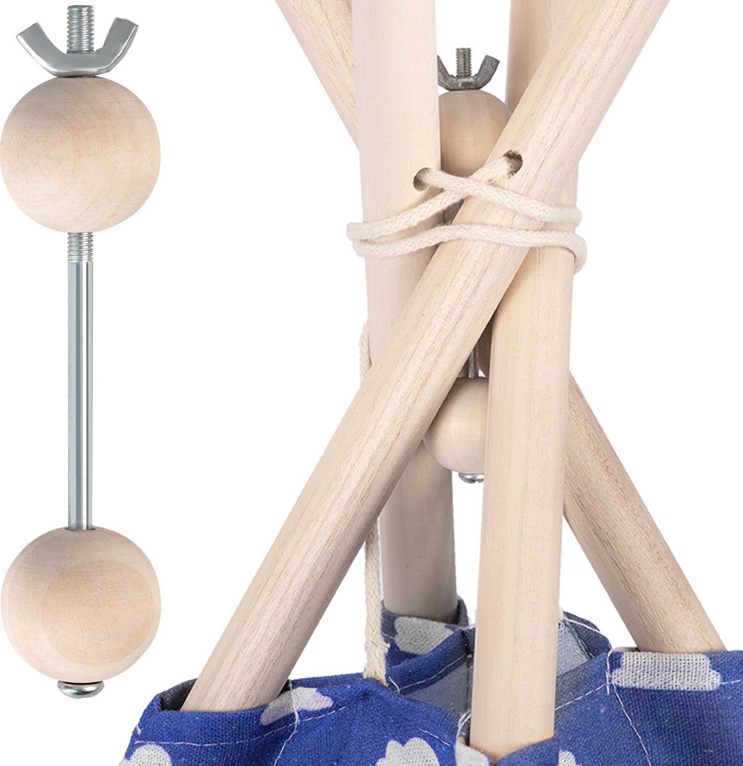 Ricokids Stabilizator drewniany do namiotu tipi Nukido