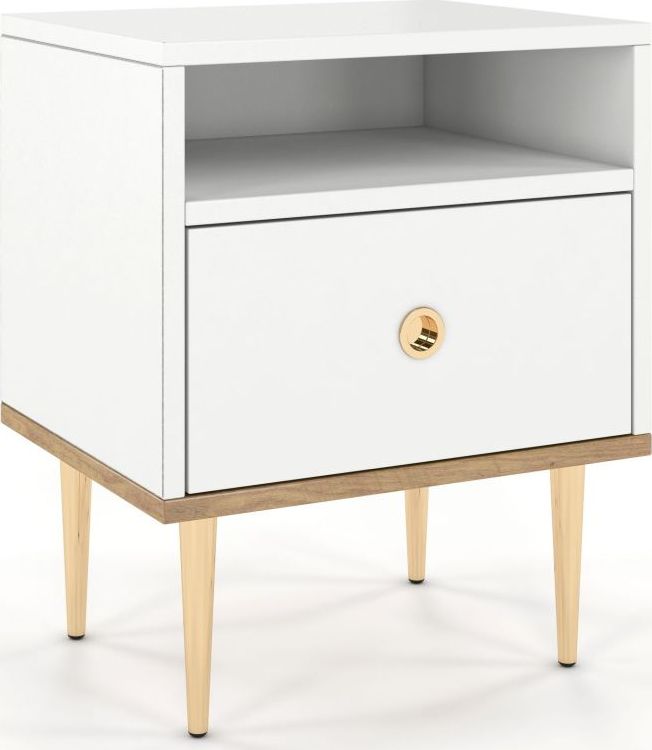 Skandica Szafka nocna HARMONI biała