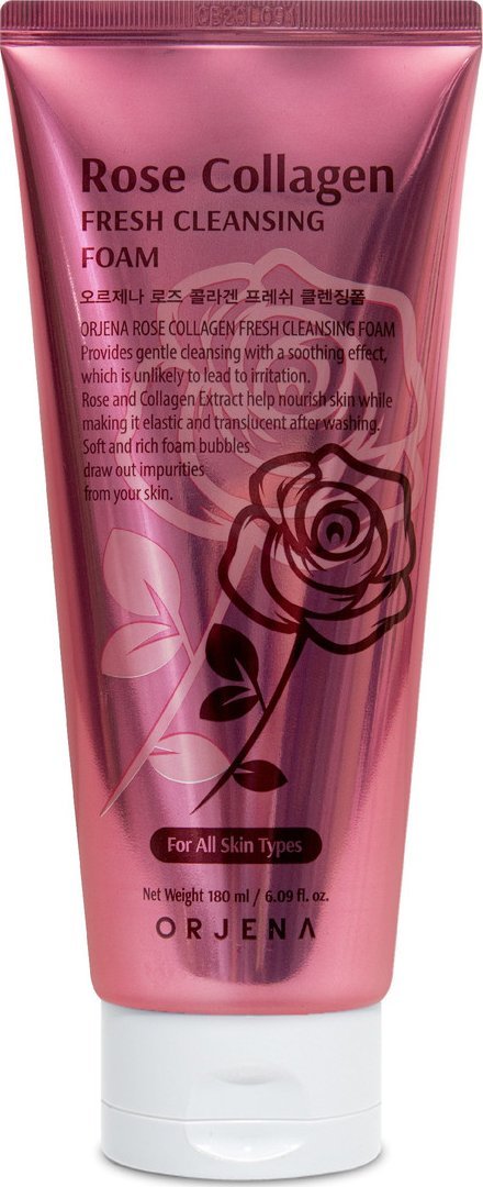 Orjena Rose Collagen Pianka do mycia twarzy 180ml