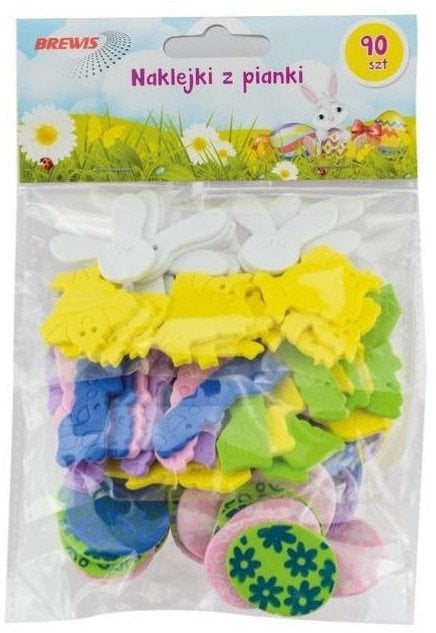 Naklejki wielkanocne z pianki 90szt EDUKAMP