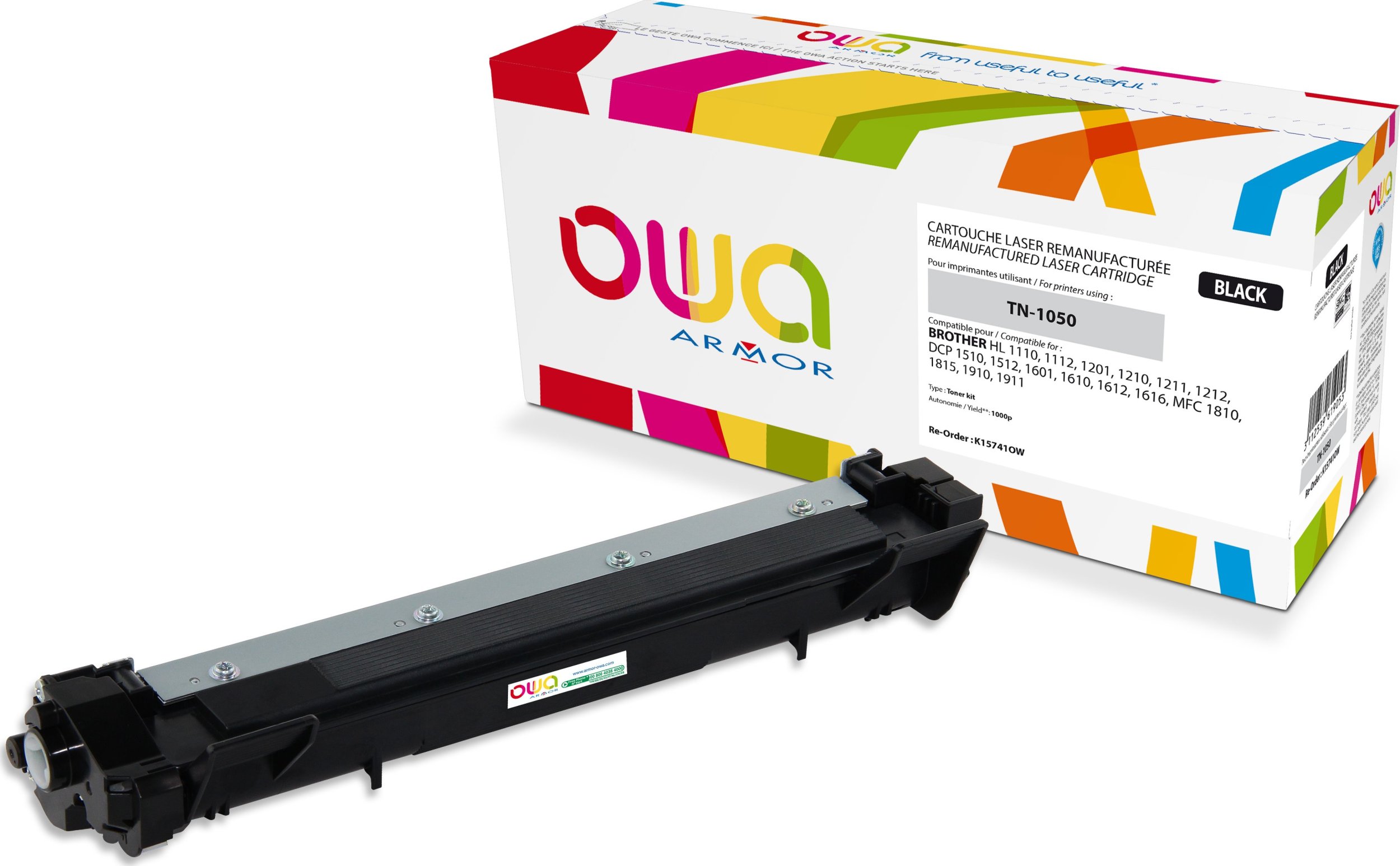 Toner OWA Armor Black Zamiennik TN-1050/TN-1030 (K15741OW)
