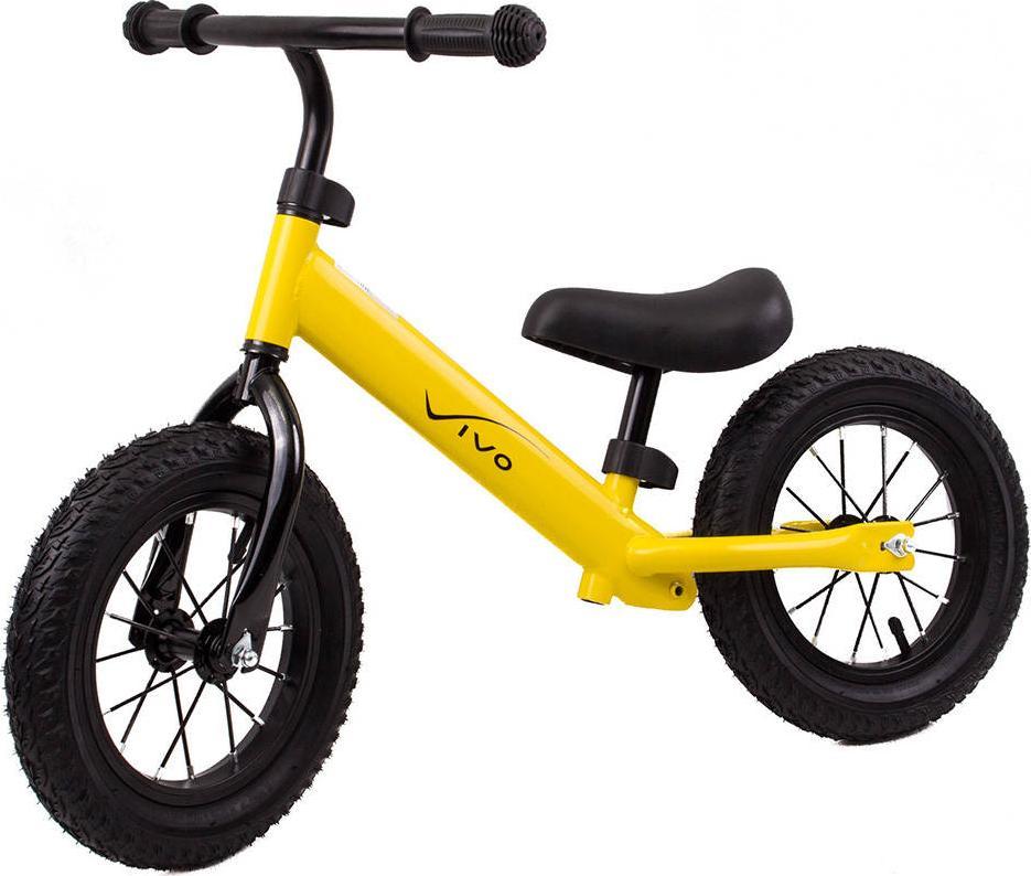 Rowerek biegowy Vivo V5025 12" pompowane koła yellow-black