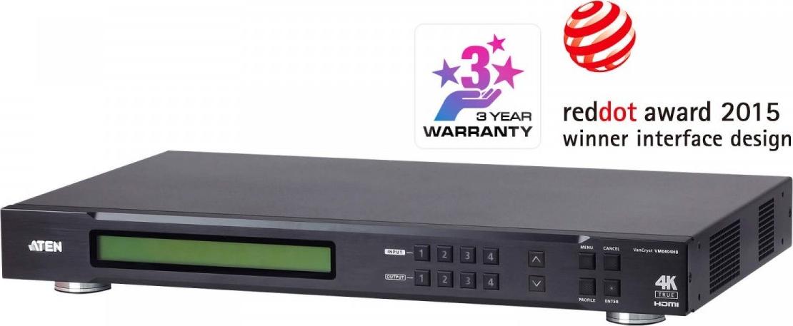 Aten ATEN 4 x 4 True 4K HDMI Matrix Switch