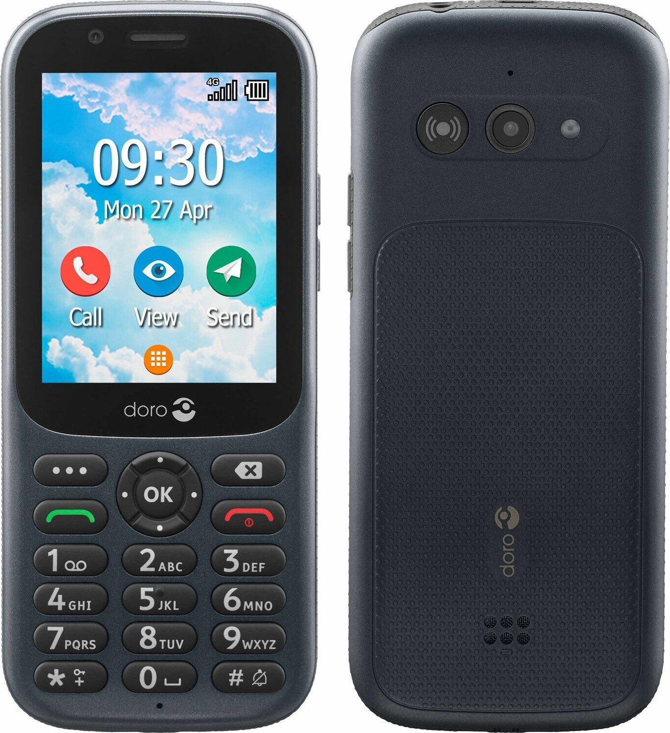 Telefon komórkowy Doro Doro 730X graphit (380472) - 40-47-1184