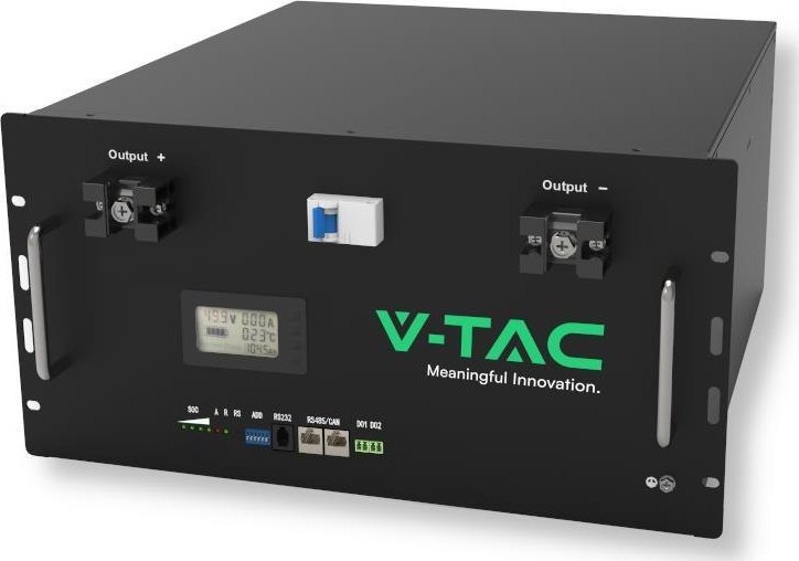 V-TAC Magazyn Bank Energii V-TAC Powerbank Jednofazowy 9.6kWh RACK 48V 200Ah LiFePO4 VT-48200B 5 Lat Gwarancji