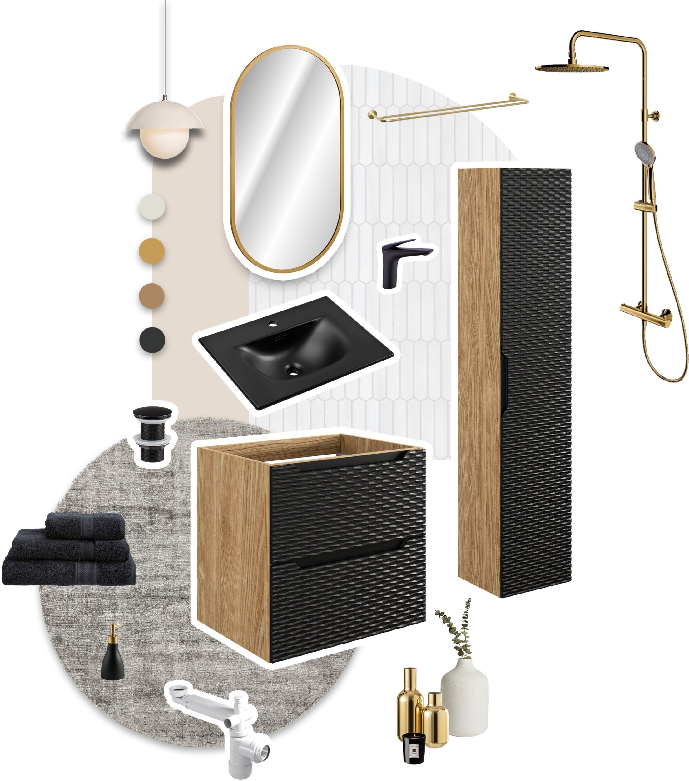 Zestaw meblowy 60cm z blatem