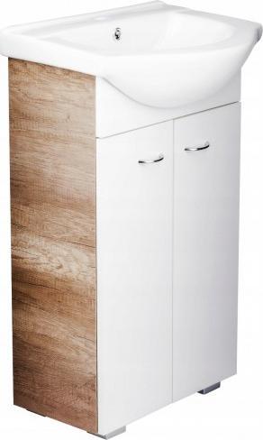 Deftrans Szafka łazienkowa z umywalką 50 stojąca TIM