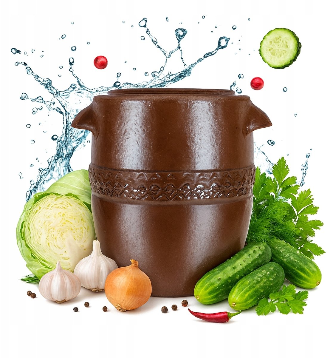 BECZKA KAMIONKOWA 30l DO KISZENIA OGÓRKÓW KAPUSTY TRADYCYJNA KAMIONKA