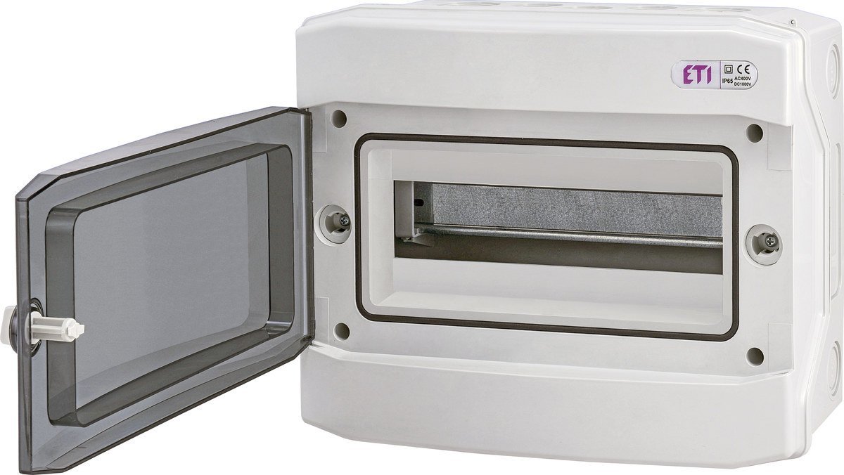ETI Rozdzielnica natynkowa ECH-12PT 12 modułów drzwi transparentne IP65 1500V DC PV