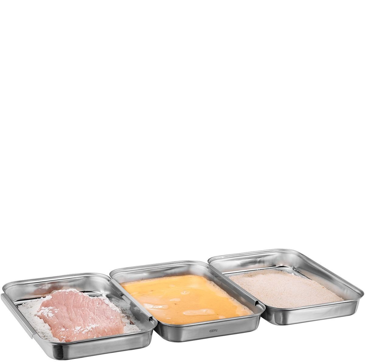 GEFU PANDO Zestaw do panierowania (3 elementy)