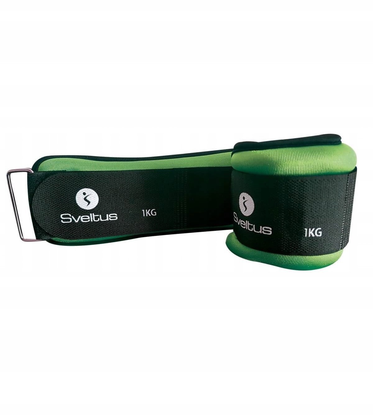 Lycra weighted cuffs SVELTUS VELTUS 0942 2x1kg black/green