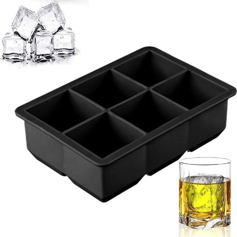 FORMA NA DUŻE KOSTKI LODU XXL SILIKONOWA FOREMKA SZEŚCIAN