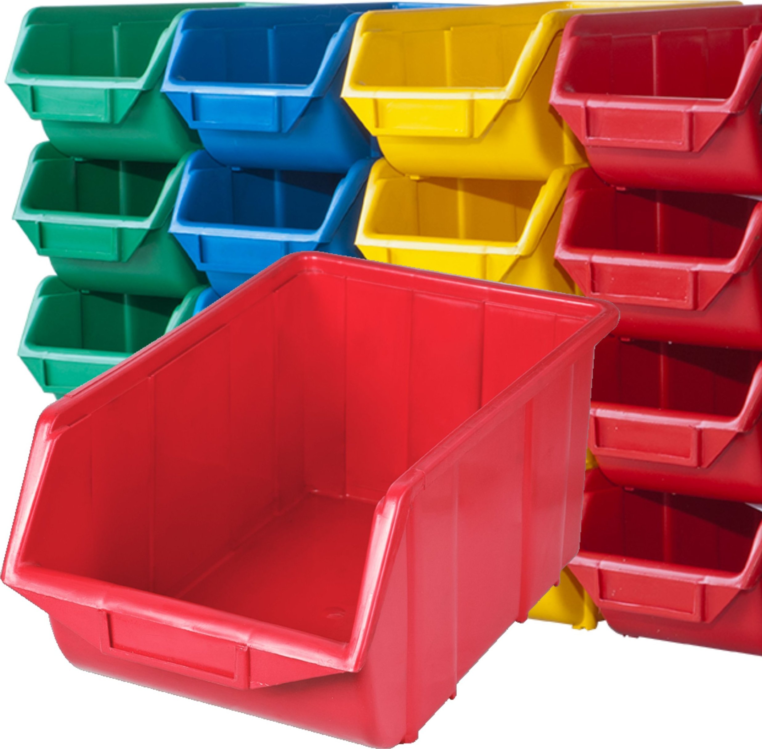 Kuweta warsztatowa Ecobox mały 35 szt + etykiety Pojemnik na magazyn