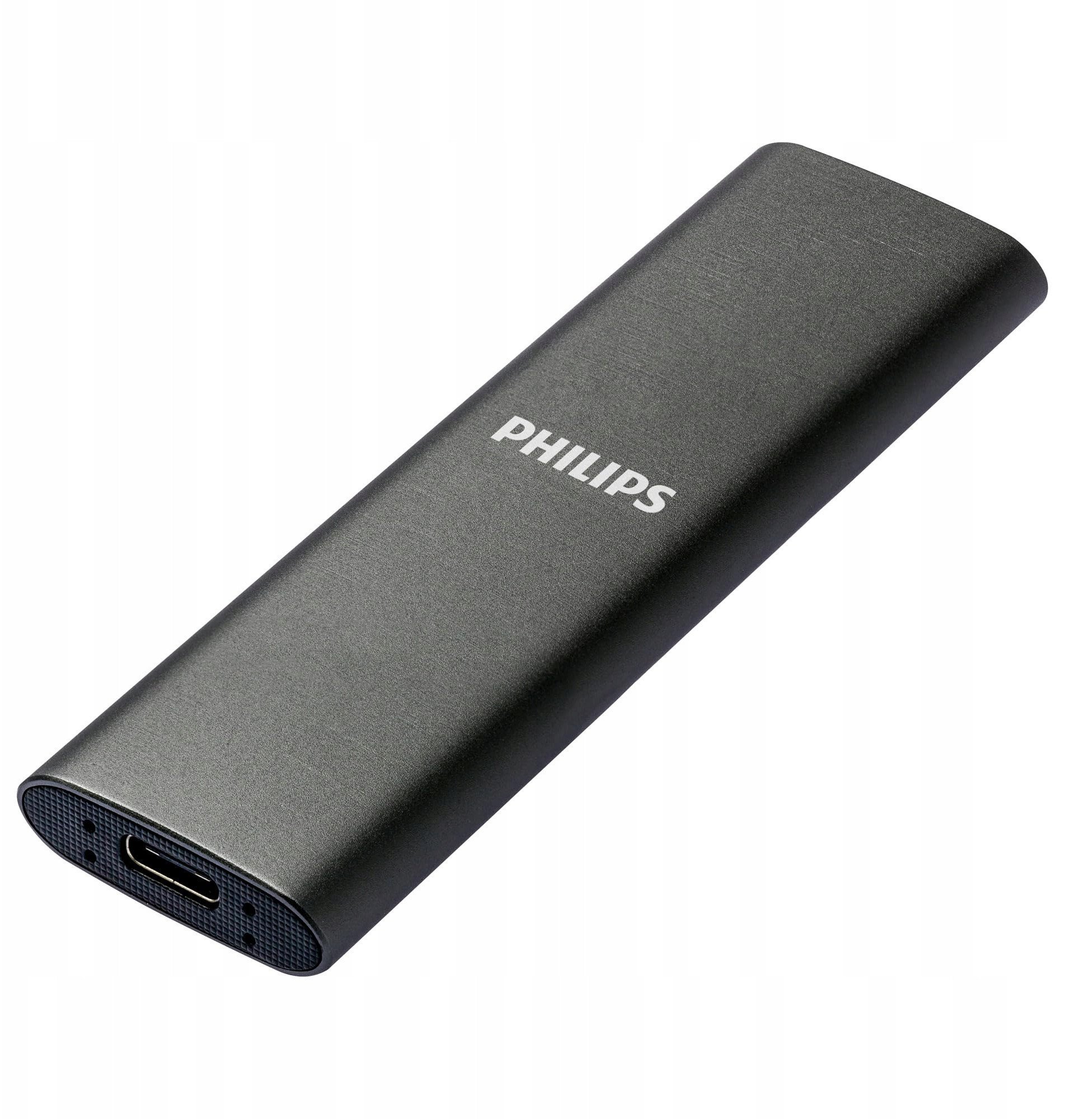 Dysk zewnętrzny SSD Philips Ultra Speed 500GB Szary (FM50SS031P/00)