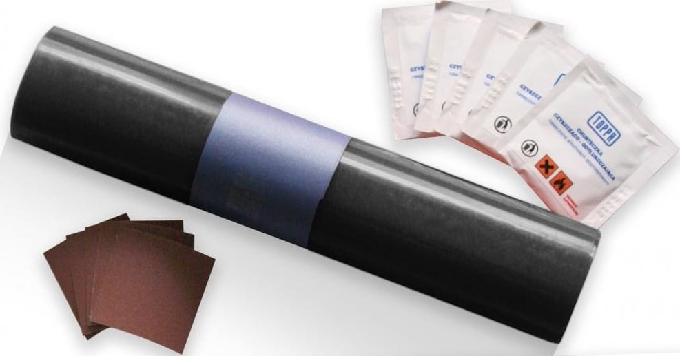 Plandeka Pako Zestaw Naprawczy Do Łatania Plandek 220x32cm CZARNY