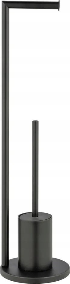 Wenko Stojak na szczotkę WC z uchwytem na papier 2w1 FERLA