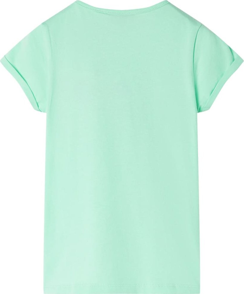 vidaXL Koszulka dziecięca, jasnozielona, 128