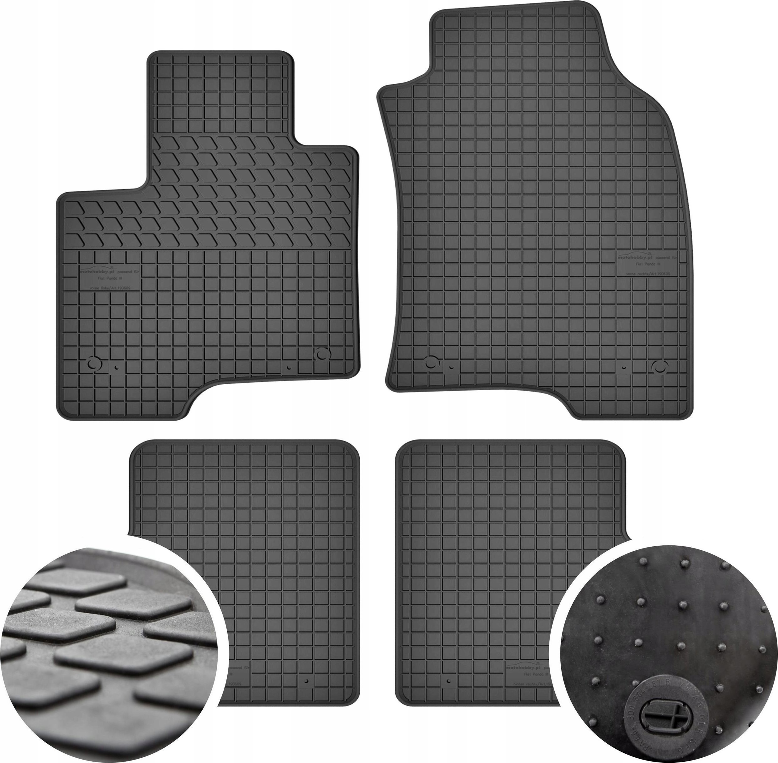 GeyerHosaja Dywaniki gumowe do Fiat Panda III