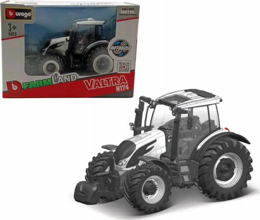 Bburago BBU tractor Valtra N174 white 31615