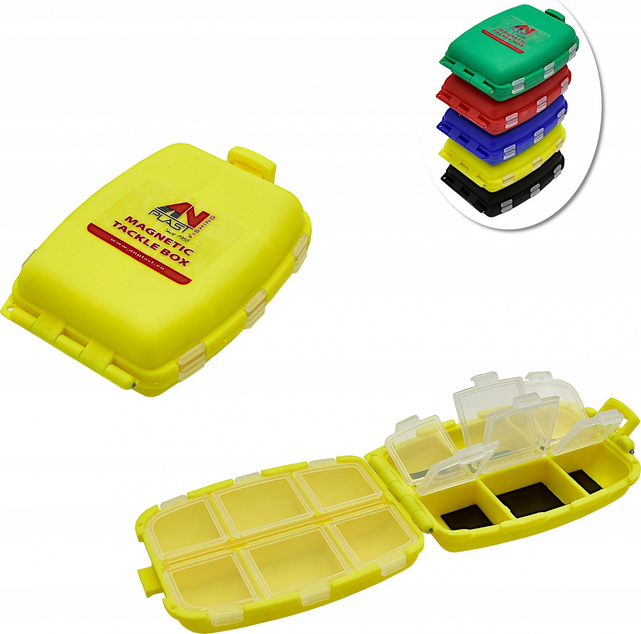 Anplast Pudełko Przybornik Wędkarski 12komorowy z magnesem
