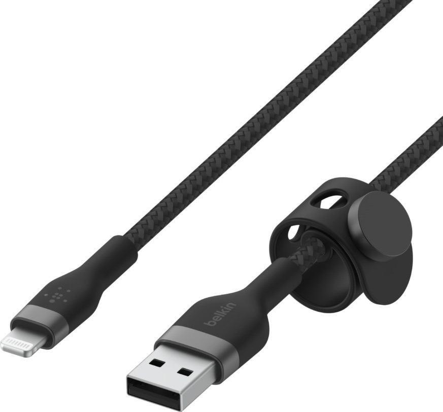 Kabel USB Belkin USB-A - Lightning 3 m Czarny (CAA010BT3MBK)