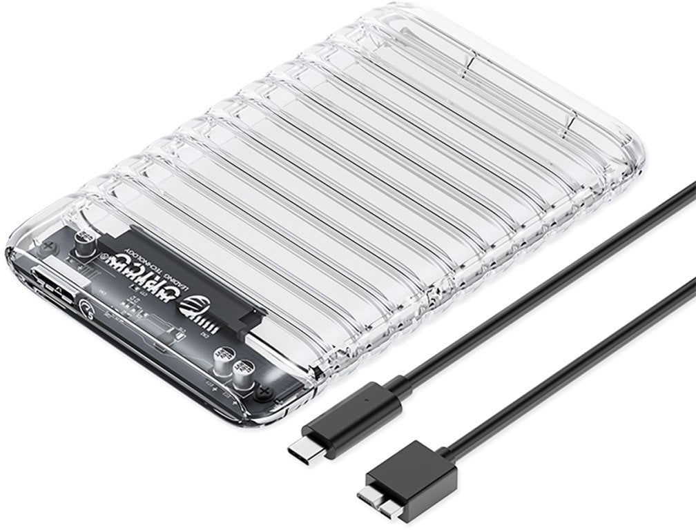 Kieszeń obudowa na dysk 2139U3-V1 2.5'' HDD / SSD USB Micro-B 5Gb/s - przezroczysta ORICO