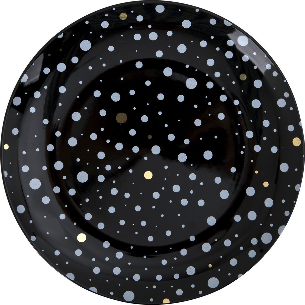 Karolina Talerz płytki obiadowy Black Galaxy 28 cm