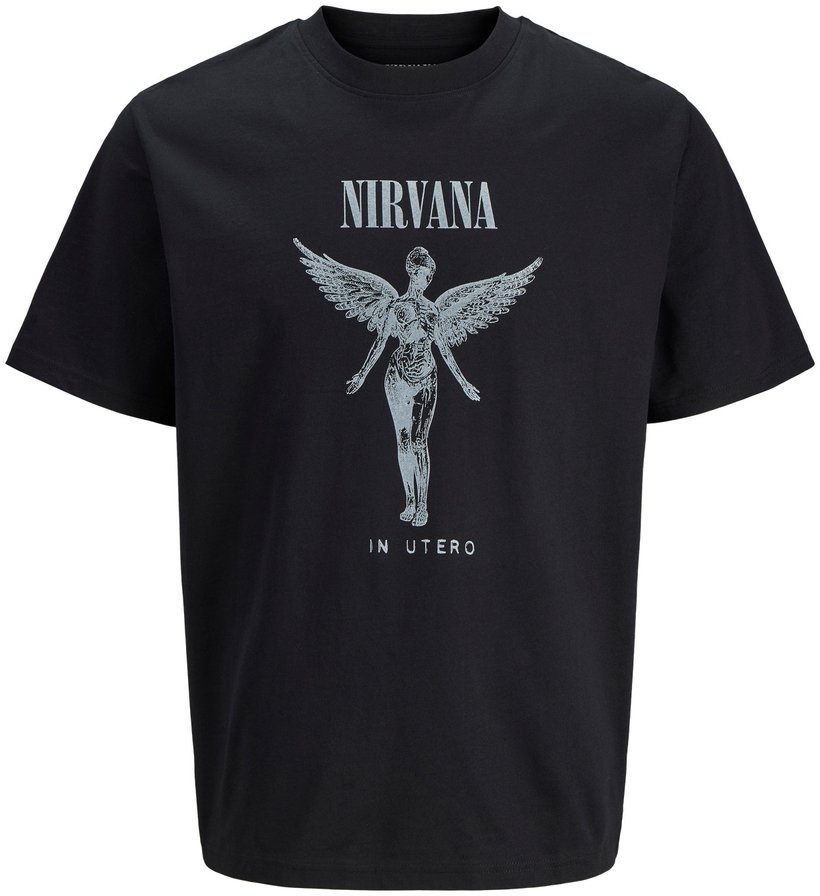 Jack&Jones koszulka t-shirt Nirvana JPRBLUNIRVANA SS TEE 12287521 BLACK M