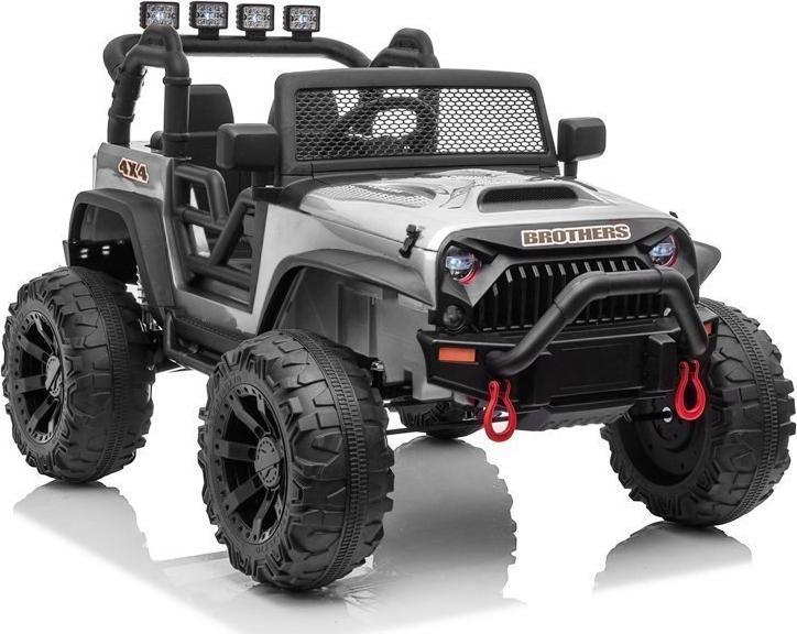 Lean Sport Auto na akumulator Jeep JC666 Srebrny Lakierowany