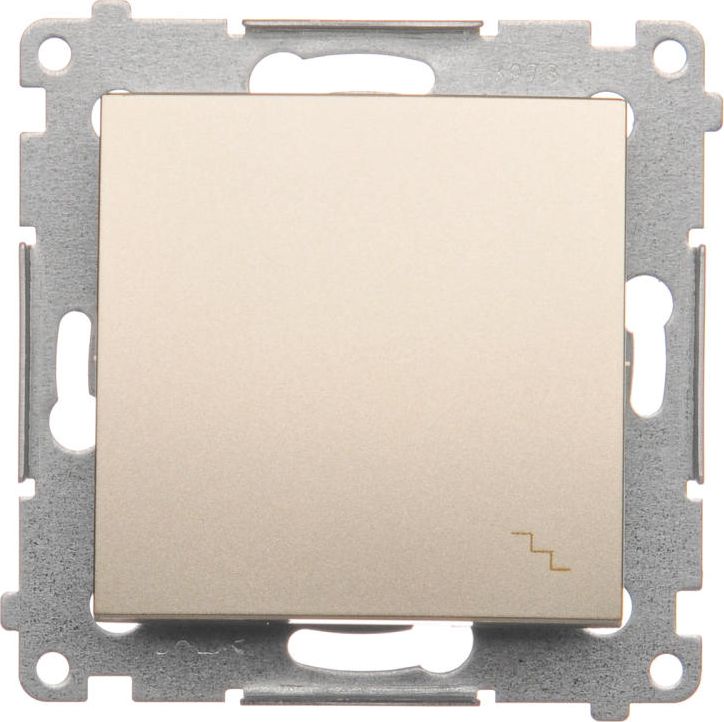 Kontakt-Simon Łącznik schodowy złoty matowy - DW6A.01/44