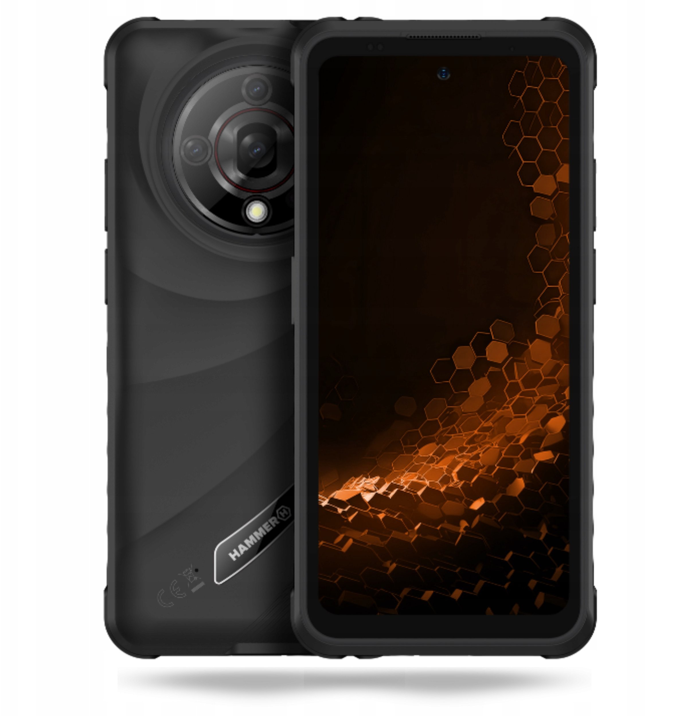 HAMMER Hammer Iron 6 (Black) DS 6.56" IPS TFT 720x1612/2GHz/256GB/6GB RAM/Android 14/microSDXC/WiFi,BT,5G