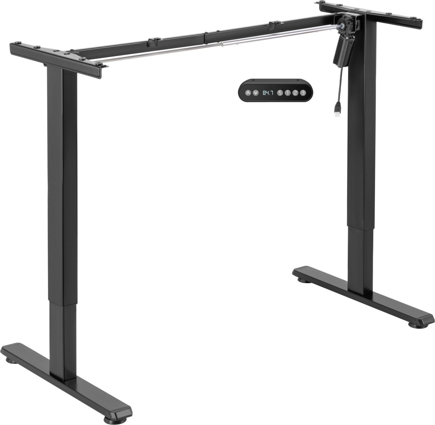 Mozos Stelaż do biurka czarny z elektryczną regulacją wysokości EDF-PRO-BK