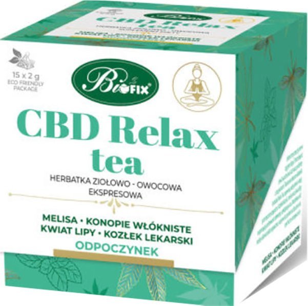 Herbata funkcjonalna Bi fix ziołowo - owocowa CBD relax Tea Odpoczynek