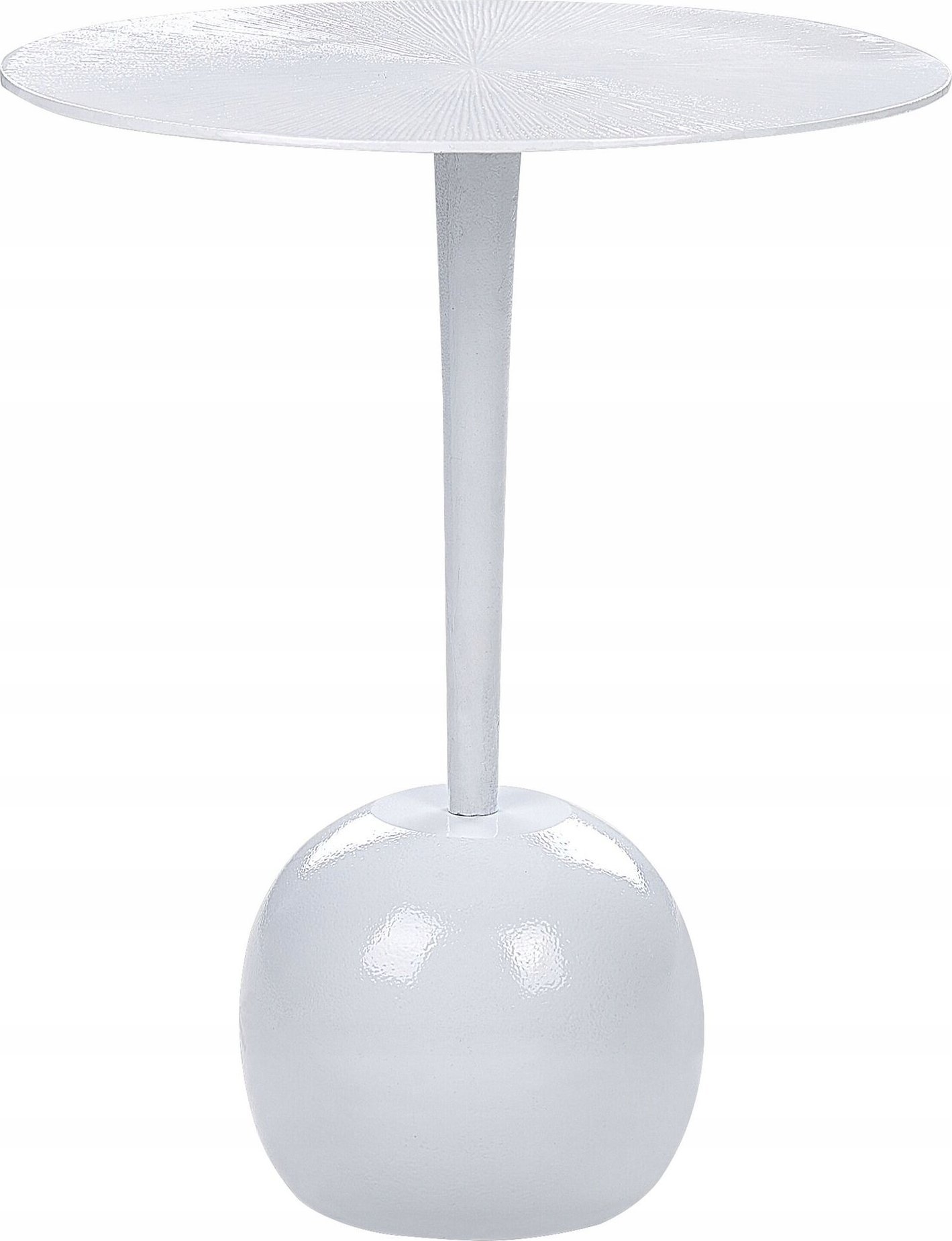 Beliani Stolik pomocniczy metalowy biały EUCLA