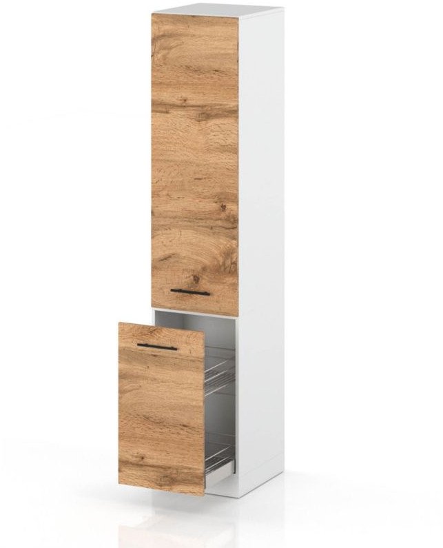 słupek kuchenny stojący 40cm szafka drewniana cargo s40 spremium dąb wotan