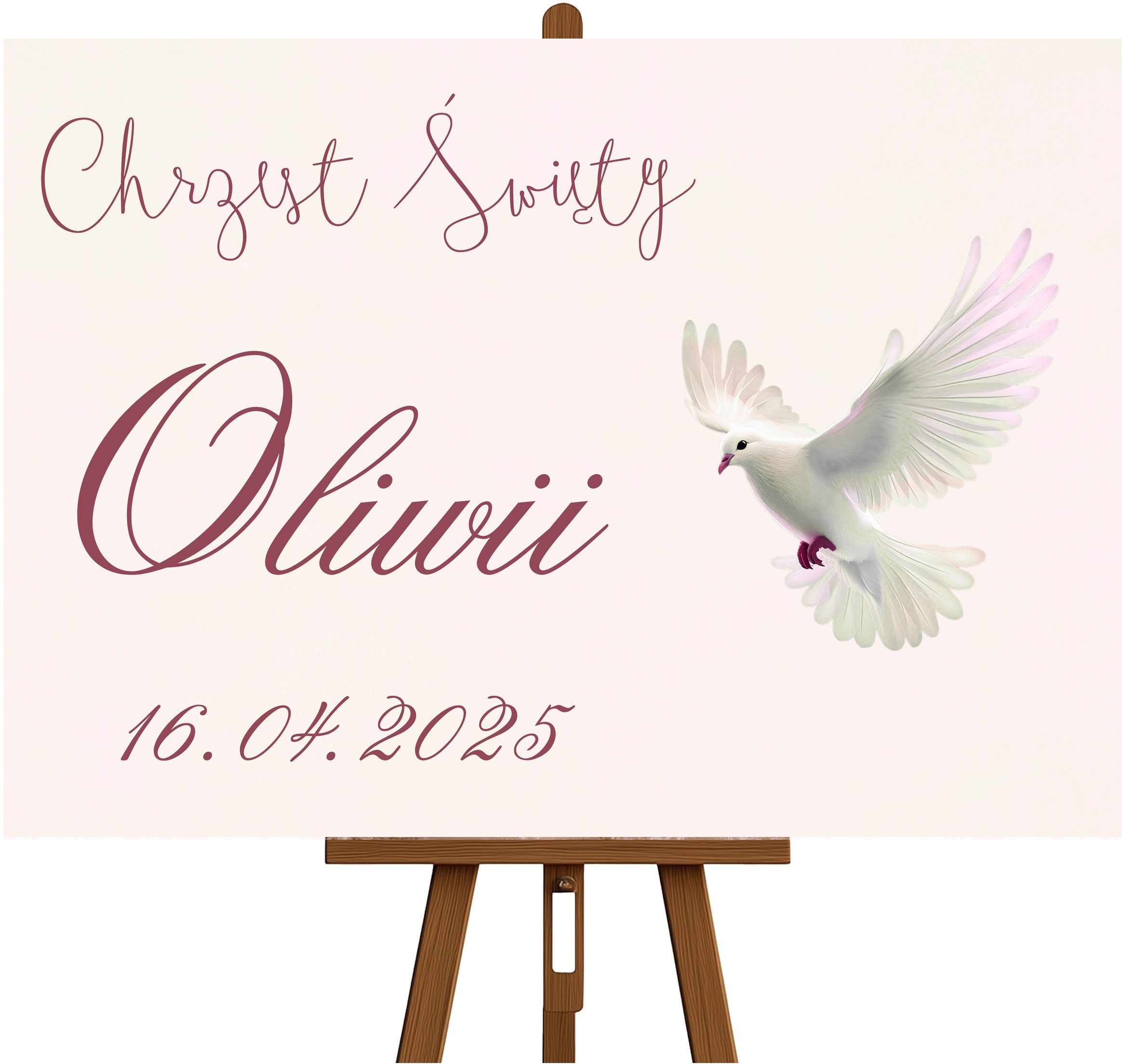 Tablica Powitalna na Chrzest Święty