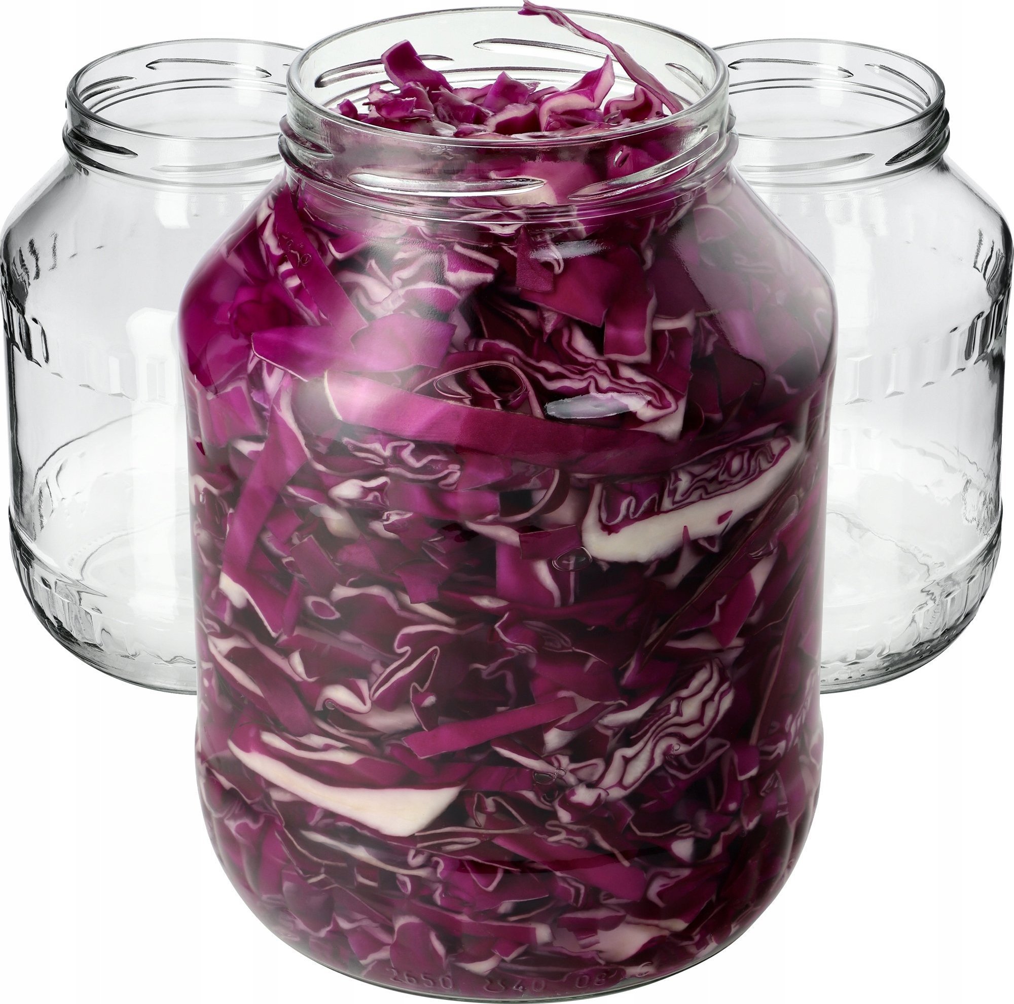 Kadax 4x Słoik Słój 2,5L Na Przetwory Ogórki Nalewki