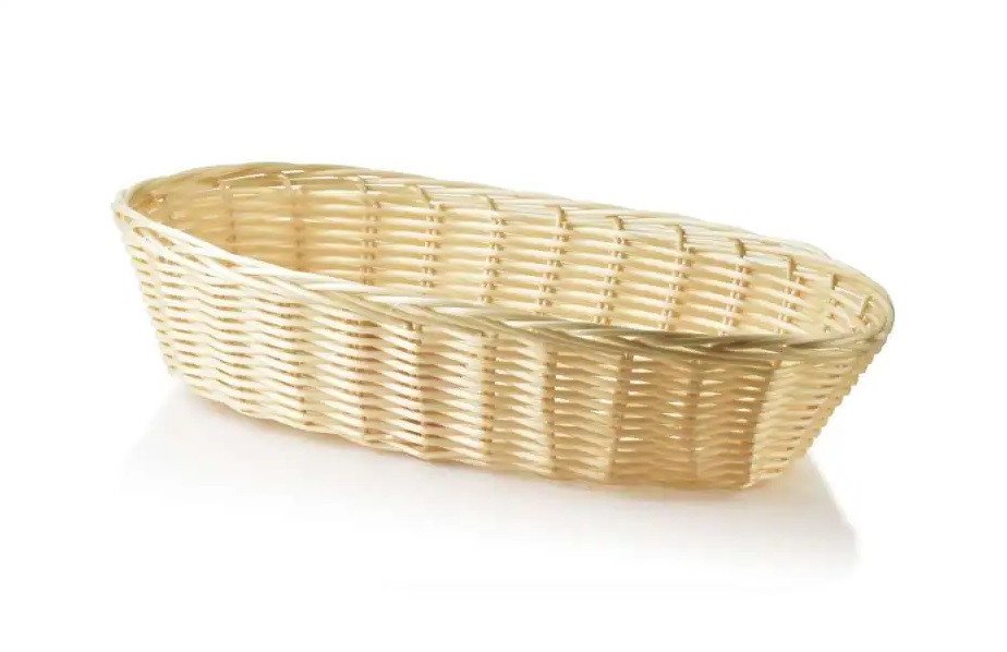 Koszyk owalny 30x16,5x7 cm SINO kremowy