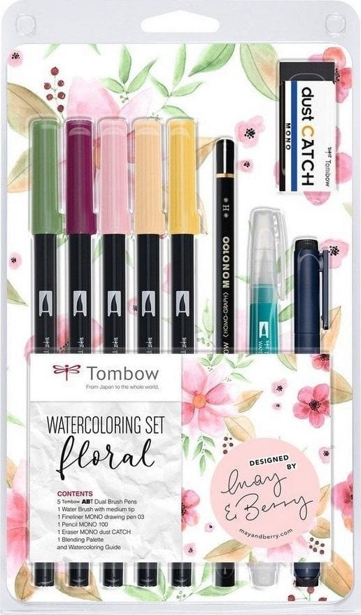 Tombow Zestaw akwarelowy FLORAL