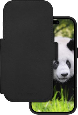 dbramante 1928 Lynge MS - skórzane etui do iPhone 17 Pro kompatybilne z MagSafe (black)
