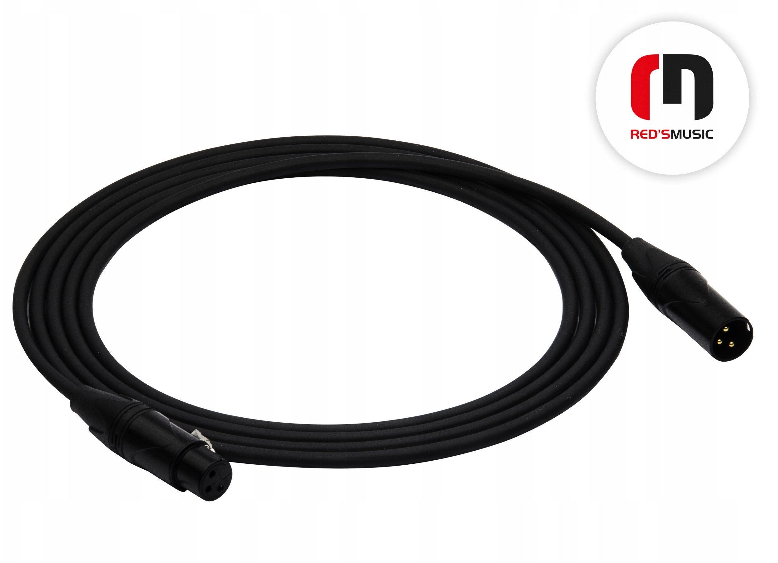 Kabel DMX REDS MUSIC XLR M - XLR F DX0105BX - 0,5m