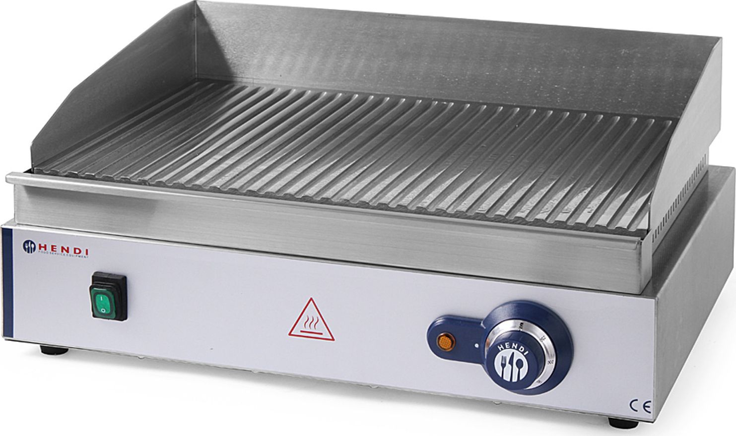 Hendi Płyta grzewcza grillowa Blue Line ryflowana do pracy ciągłej 2400W - Hendi 203170 Płyta grzewcza grillowa Blue Line ryflowana do pracy ciągłej 2